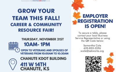 KansasWorks Work Force Center Sourtheast Career & Community Resource Fair – Employer Registration is Open!