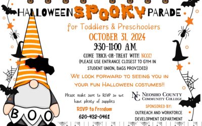 Halloween Spooky Parade for Toddlers & Preschoolers at Neosho County Community College