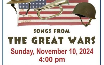 Chanute Area Community Chorus & Music Club, NCCC Vocal Ensemble, & NCCC Band present Songs From the Great Wars