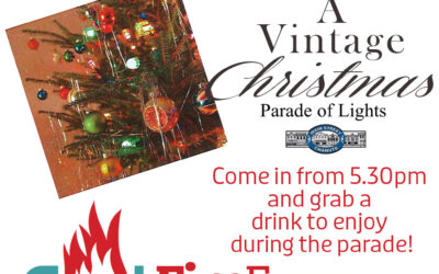 FireEscape Coffee House will be open for the Parade of Lights – Thursday Dec. 5, 5:30 p.m.