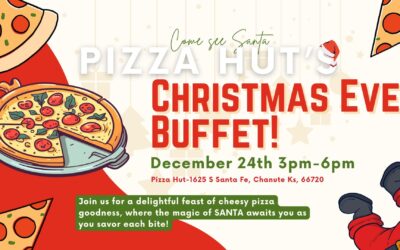 Come See Santa at Pizza Hut Christmas Eve Buffet!