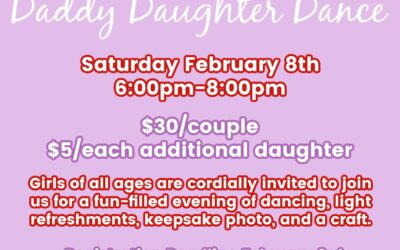 Chanute Recreation Daddy Daughter Dance – $30/Couple, Registration Deadline Feb. 3rd at 400 S. Highland