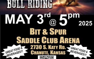 Thunder on the Prairie Bull Riding- Bit & Spur Saddle Club Arena; 2730 S. Katy Rd., Chanute